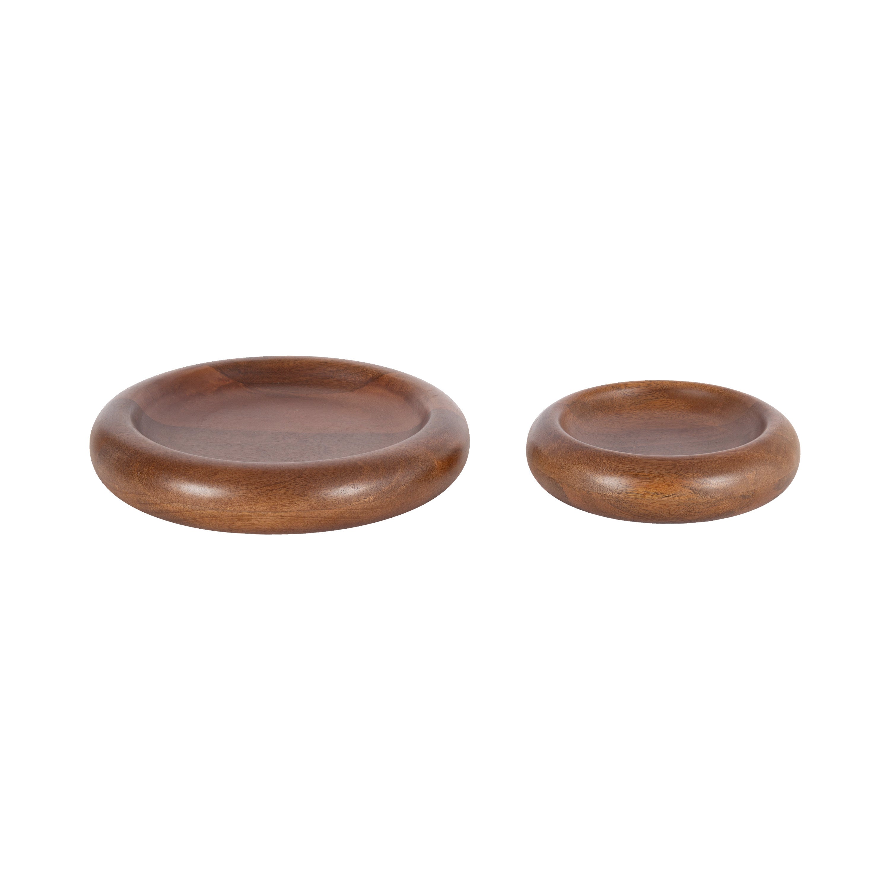 Serving Tray Walnut Brown 2 Piece 1