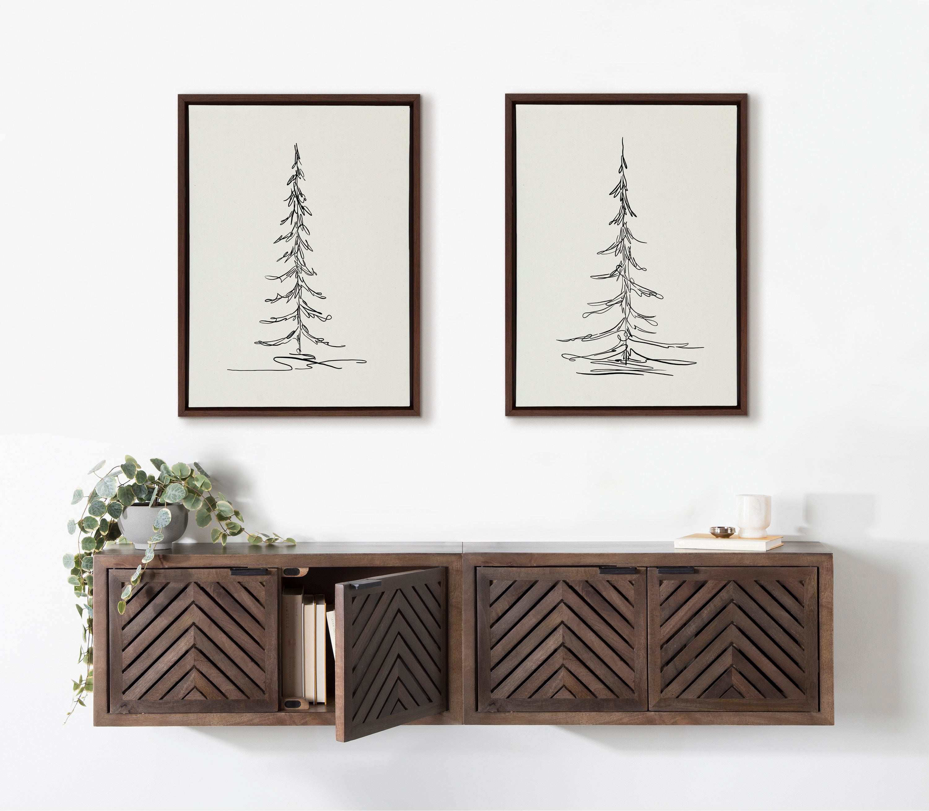 Art Set 2 Piece Set 18x24 Sylvie Walnut 5