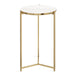 Side Table White Gold 15x15x24 1