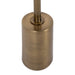 Side Table Walnut Brown Gold 10x10x24 4