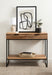 Console Table Natural Black 36x13x31 8