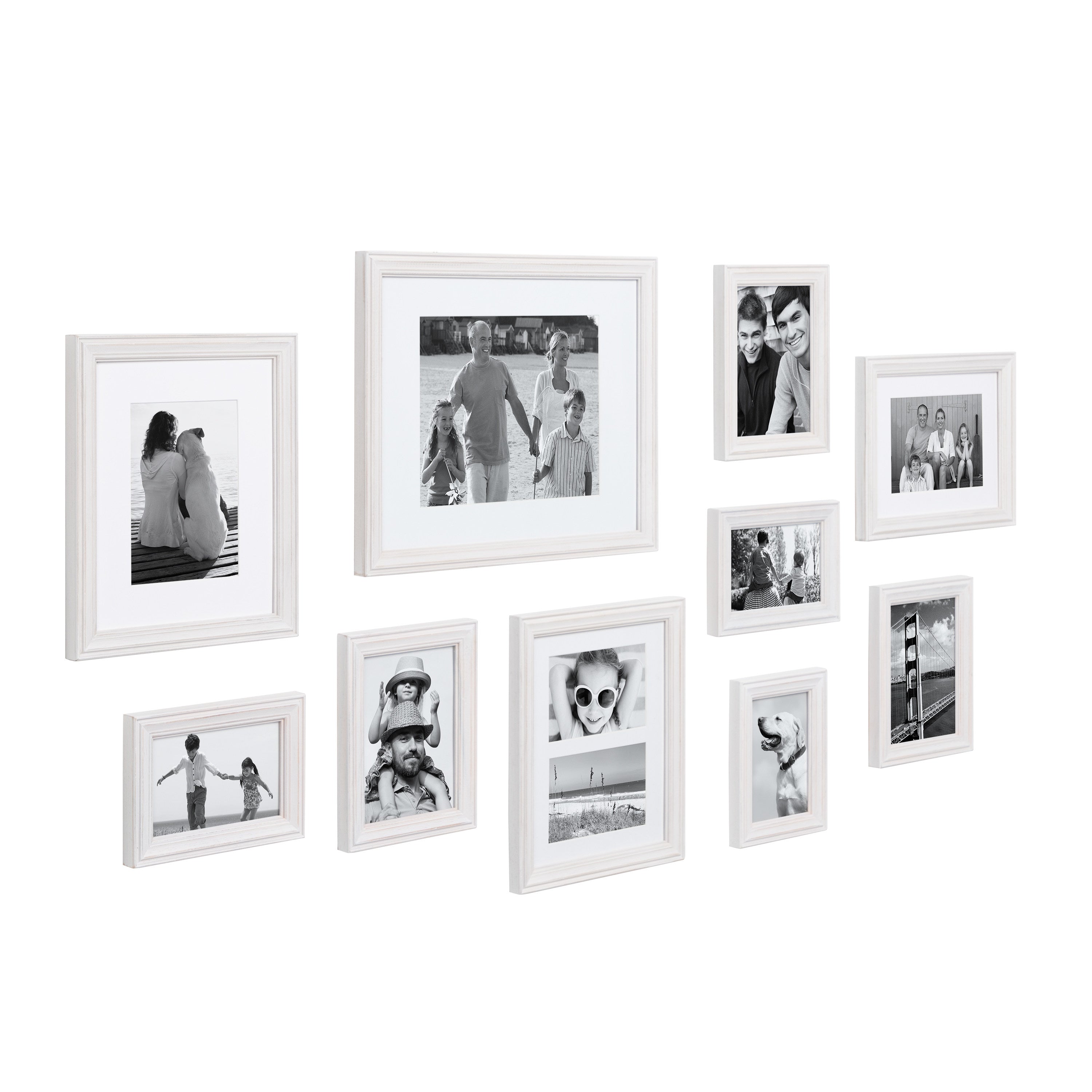 Frame Box Set Whitewash 10 Piece 2