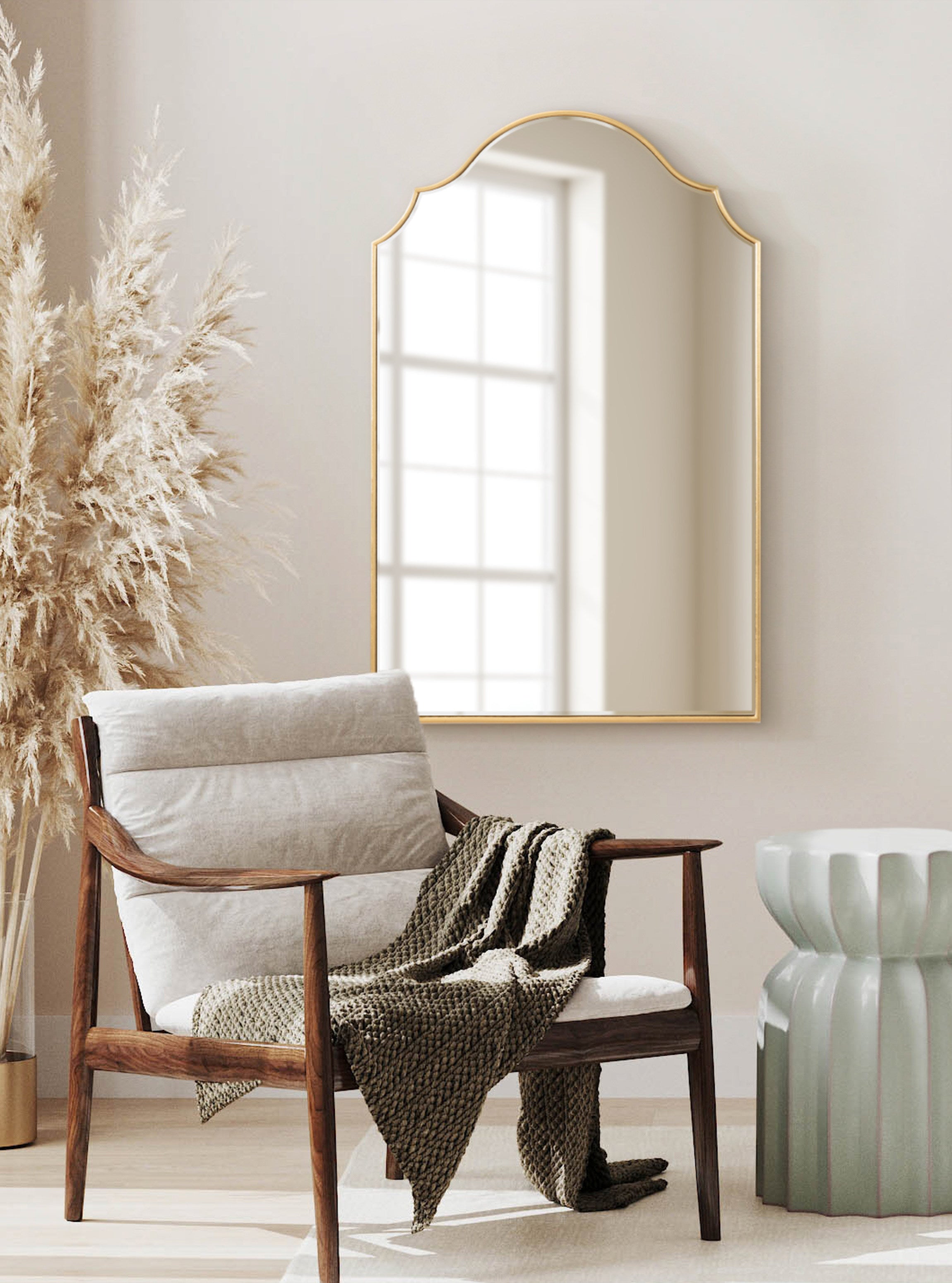 Arch Mirror Gold 24x36 7