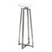 Drink Table White Pewter 9x9x23 1