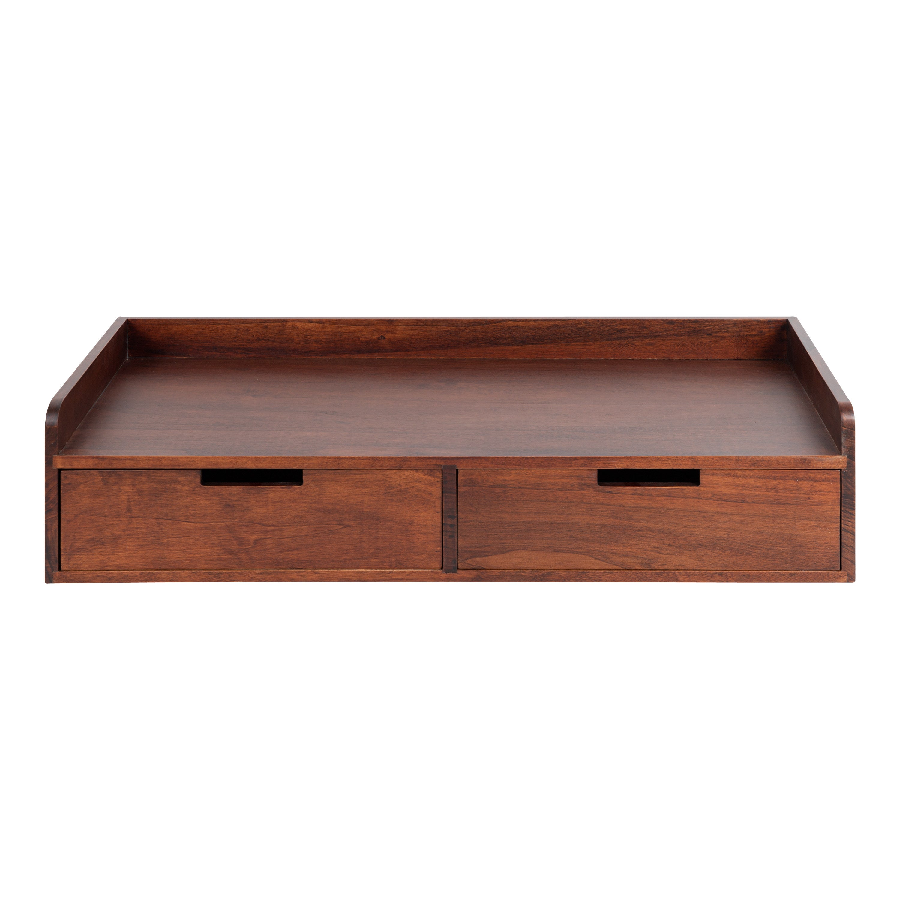 Floating Console Table Dark Brown 28x12x6.5 3