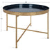 Coffee Table Navy Blue Gold 28.25x28.25x19 2