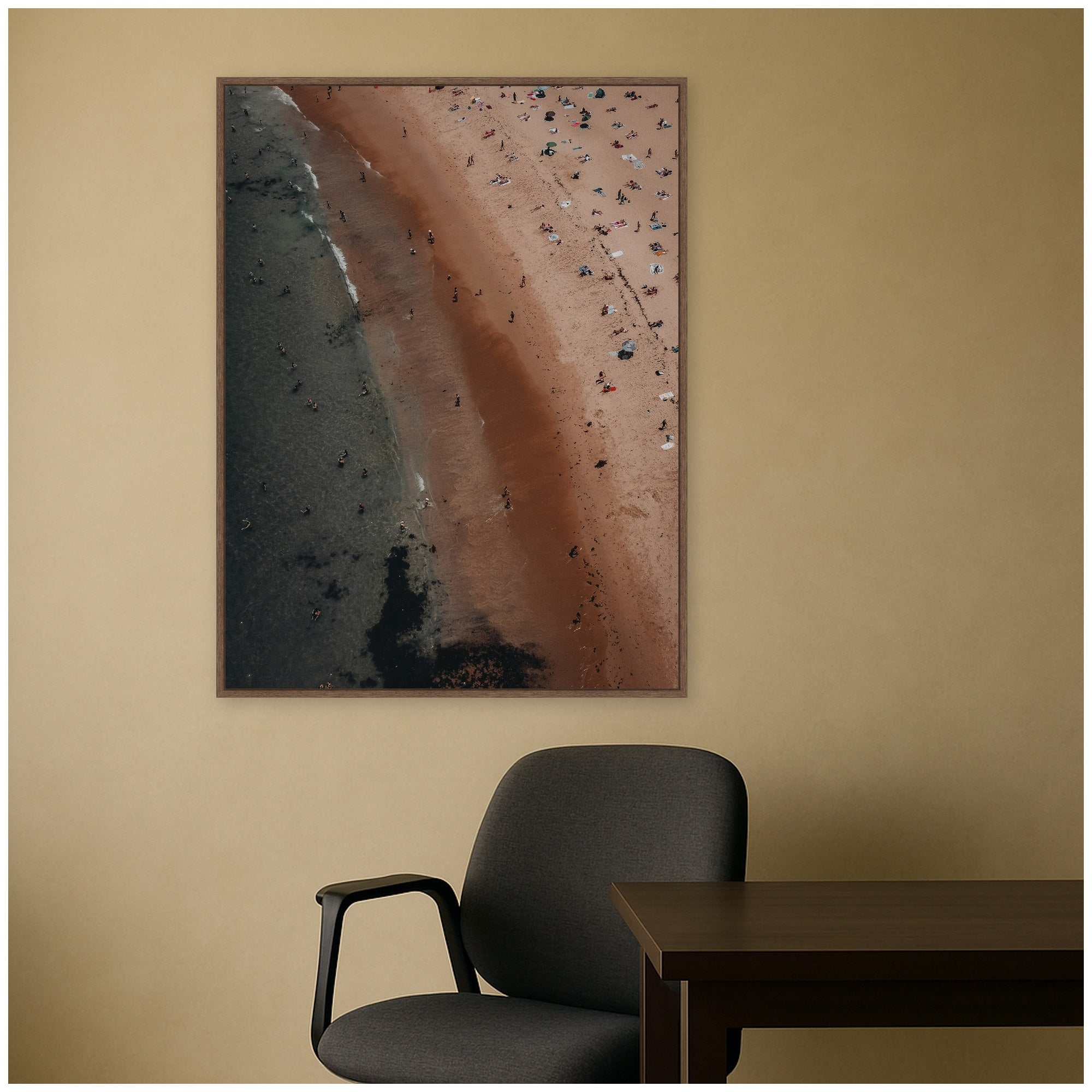 Framed Canvas 32x42 Sylvie Walnut 7