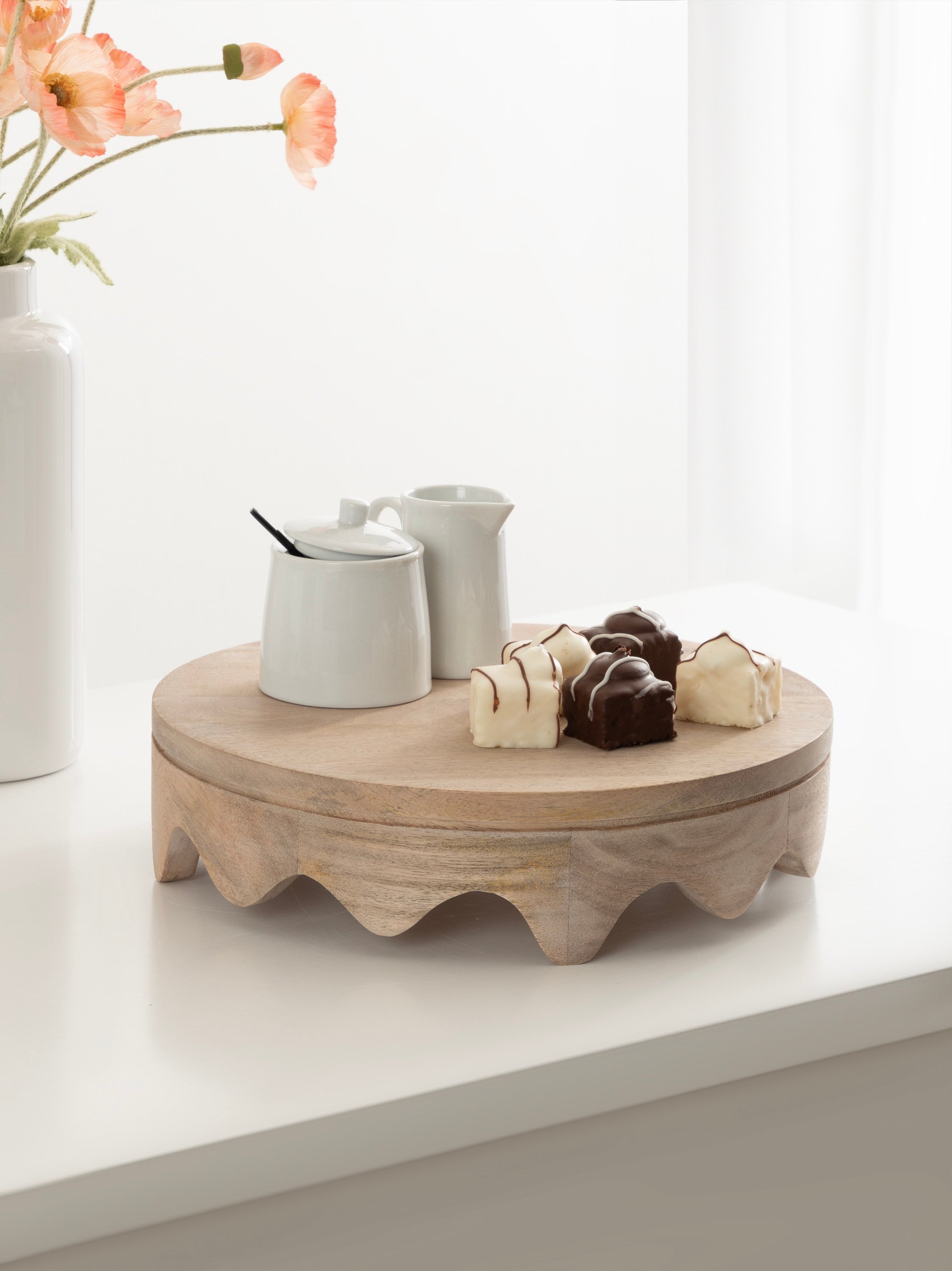 Fairlee Wavy Wood Tray