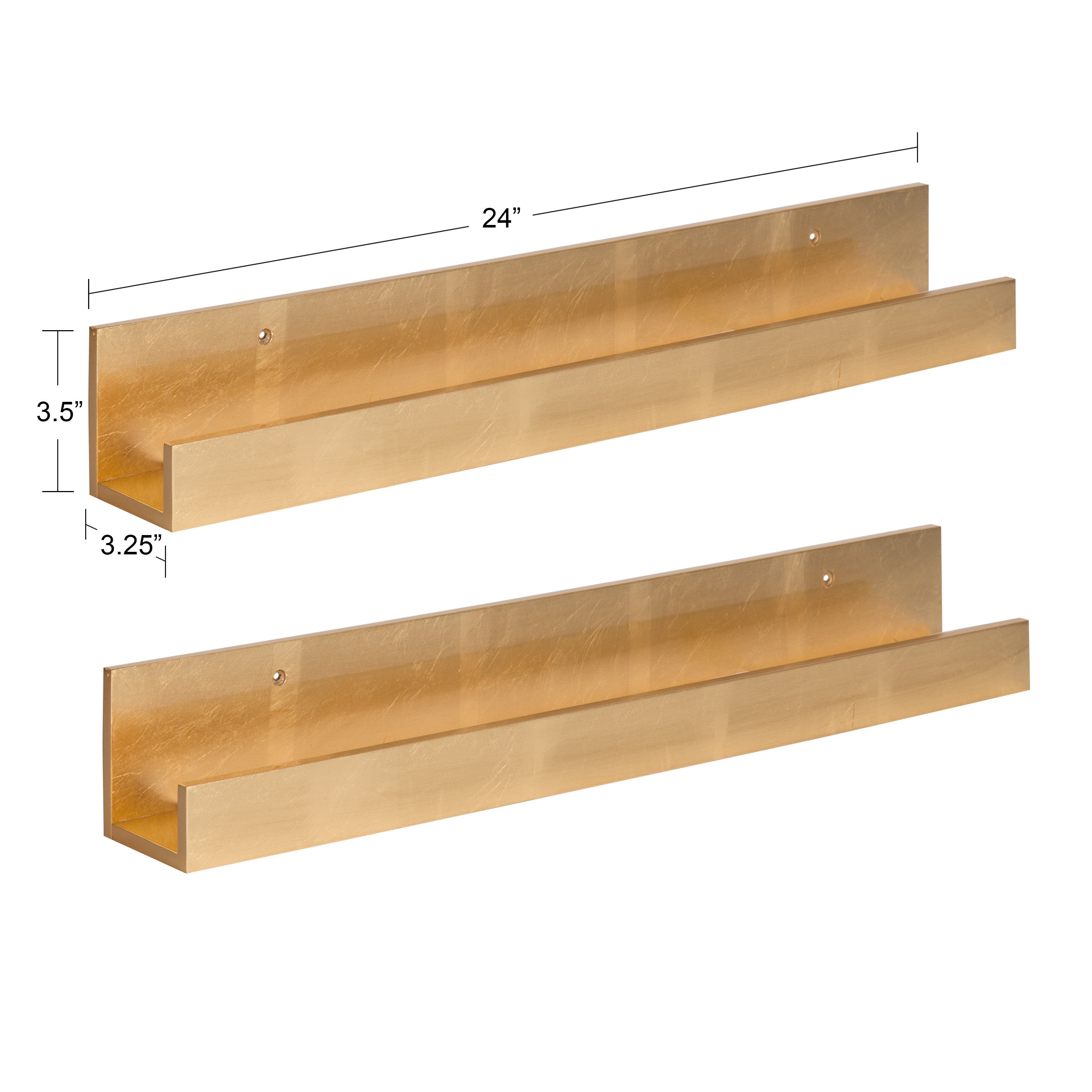 Levie Wood Picture Ledge Wall Shelf