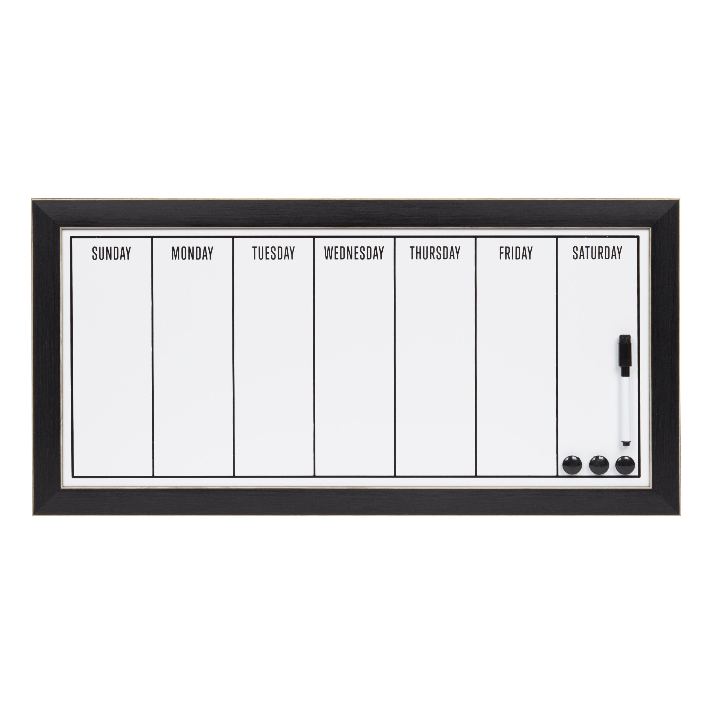 Weekly Calendar Black 13x26 1