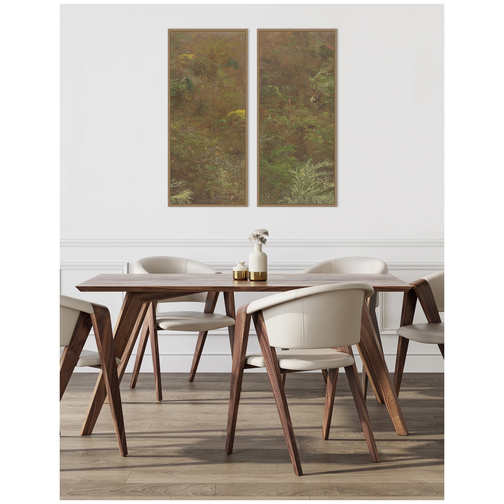 Art Set 2 Piece Set 18x40 Sylvie Dark Gold 5