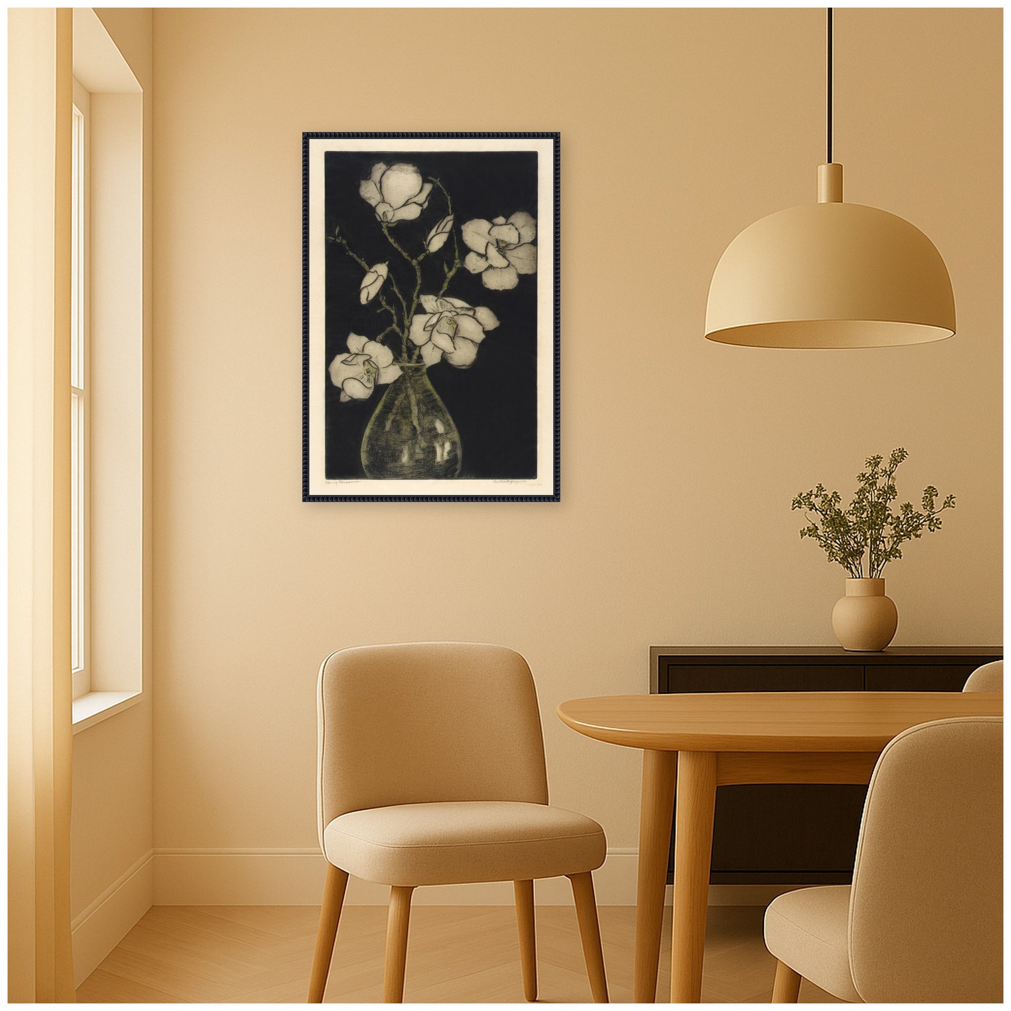 Framed Canvas 23x33 Sylvie Beaded Black 5