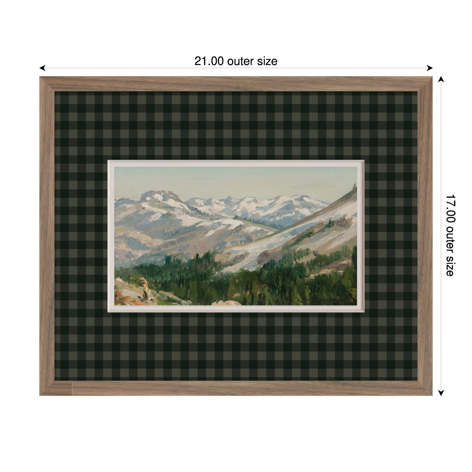 Framed Art Svelte Walnut 21x17 2