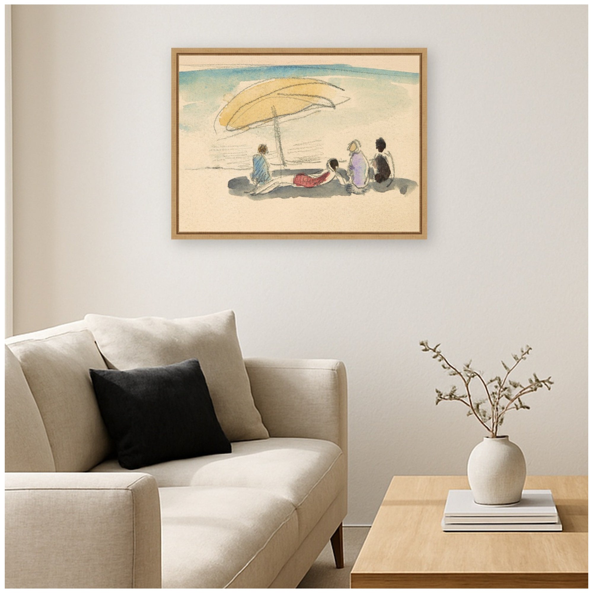 Framed Canvas 24x18 Sylvie Natural 7