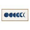 Sylvie Linear Moon Phases Framed Canvas by Teju Reval of SnazzyHues
