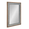 Deely Wood and Metal Wall Mirror