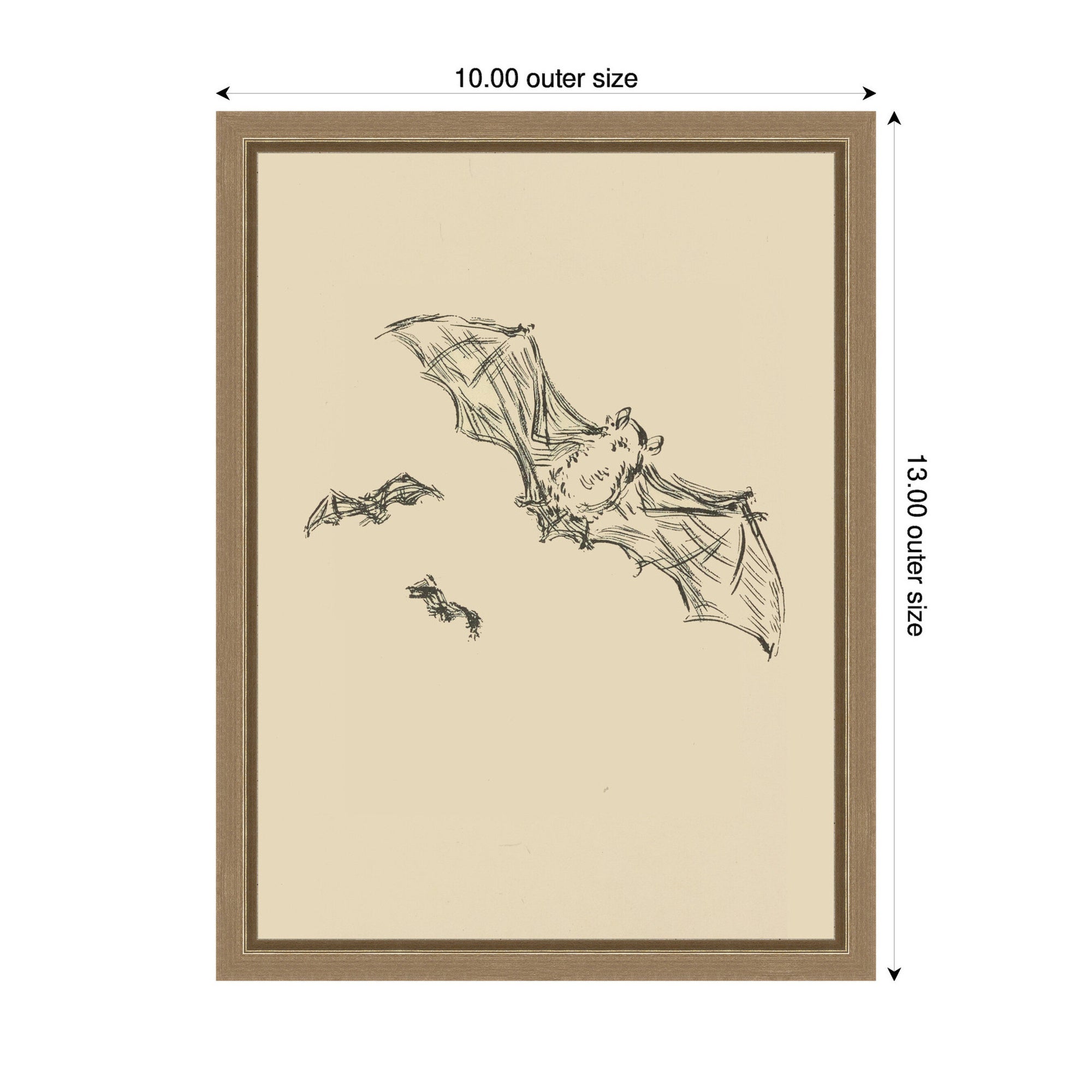 Framed Canvas 10x13 Sylvie Dark Gold 2