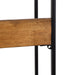 Accent Shelf Rustic Brown Black 18x28x7 4