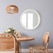 Round Mirror 28x28 White 7