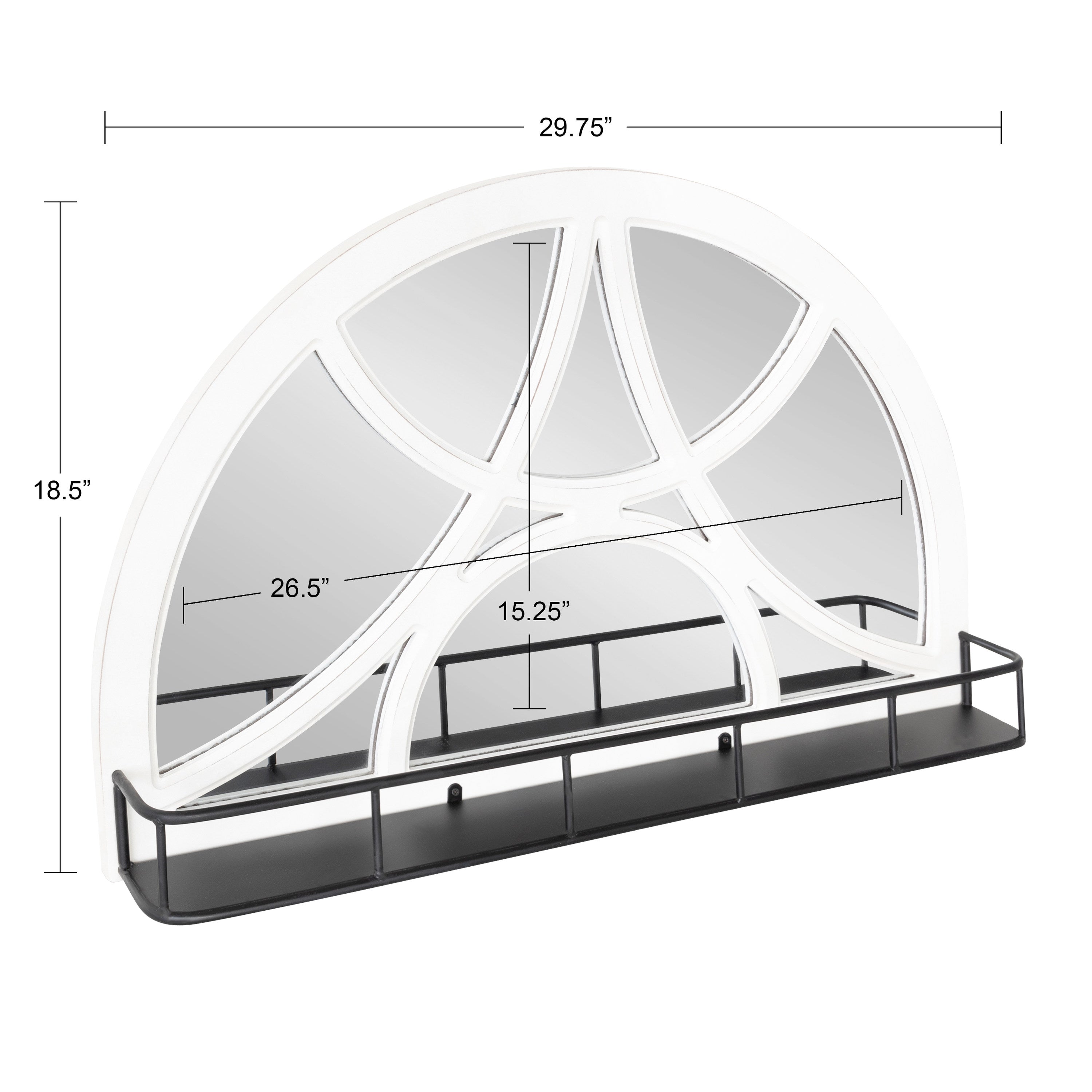 Functional Mirror White 18.5x30 5