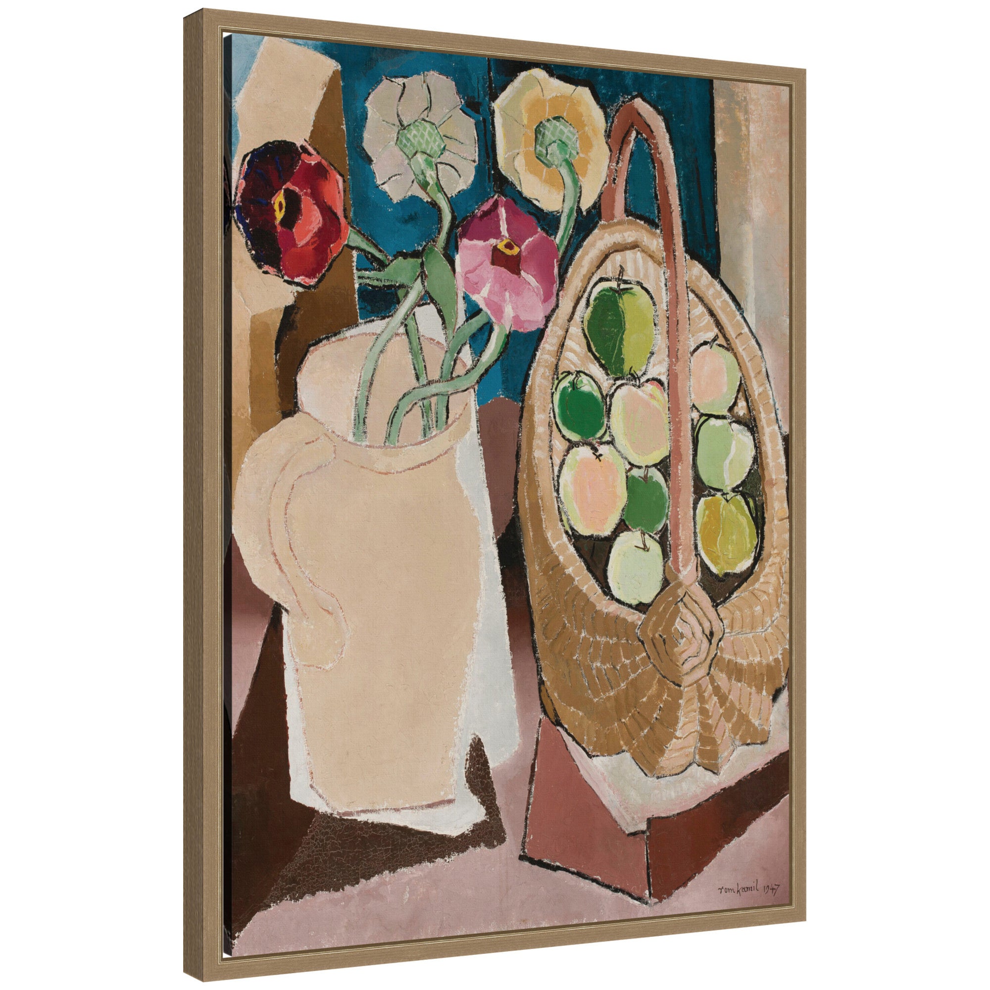 Framed Canvas 18x24 Sylvie Dark Gold 1