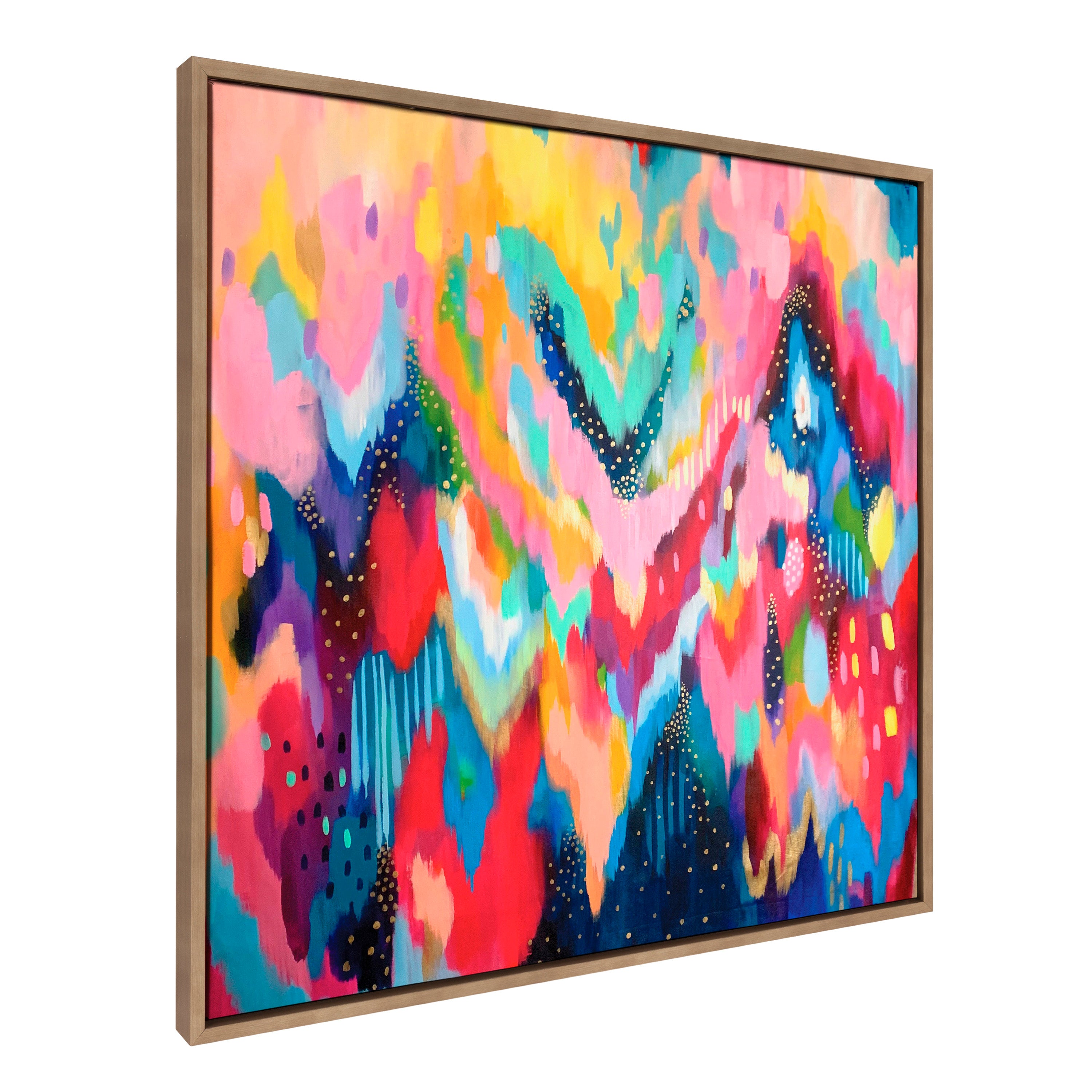 Sylvie EV Brushstroke 100 Framed Canvas by Jessi Raulet of Ettavee