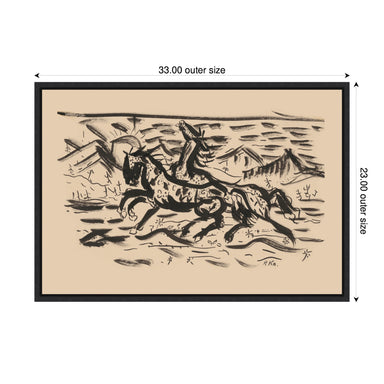 Framed Canvas 33x23 Sylvie Black 2