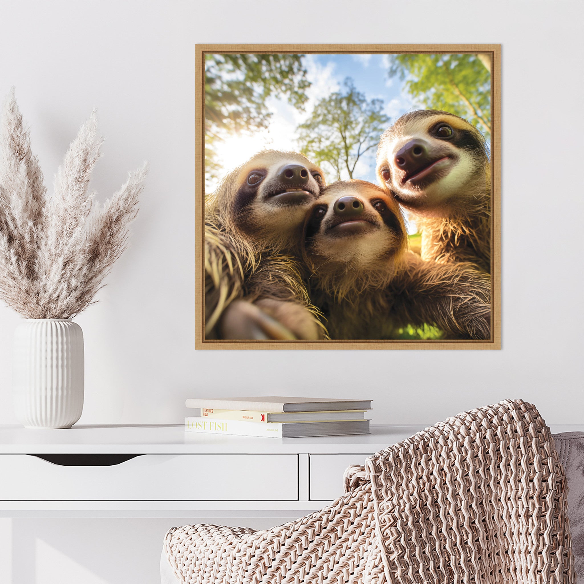 Funny Sloth Selfie by The Creative Bunch Studio
