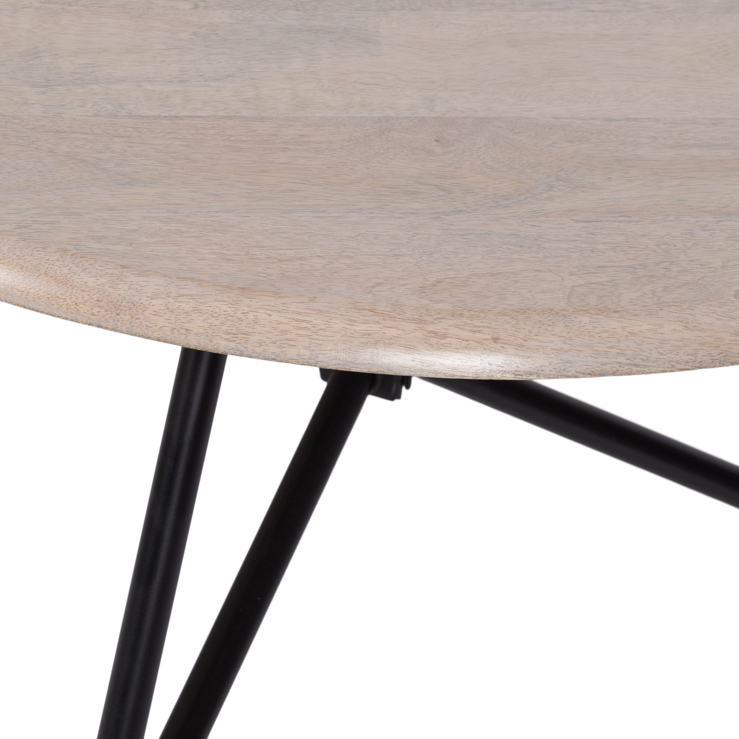 Coffee Table Whitewash Black 28x28x18 3