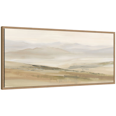Framed Canvas Sylvie Beaded Rustic Natural 40x18 1
