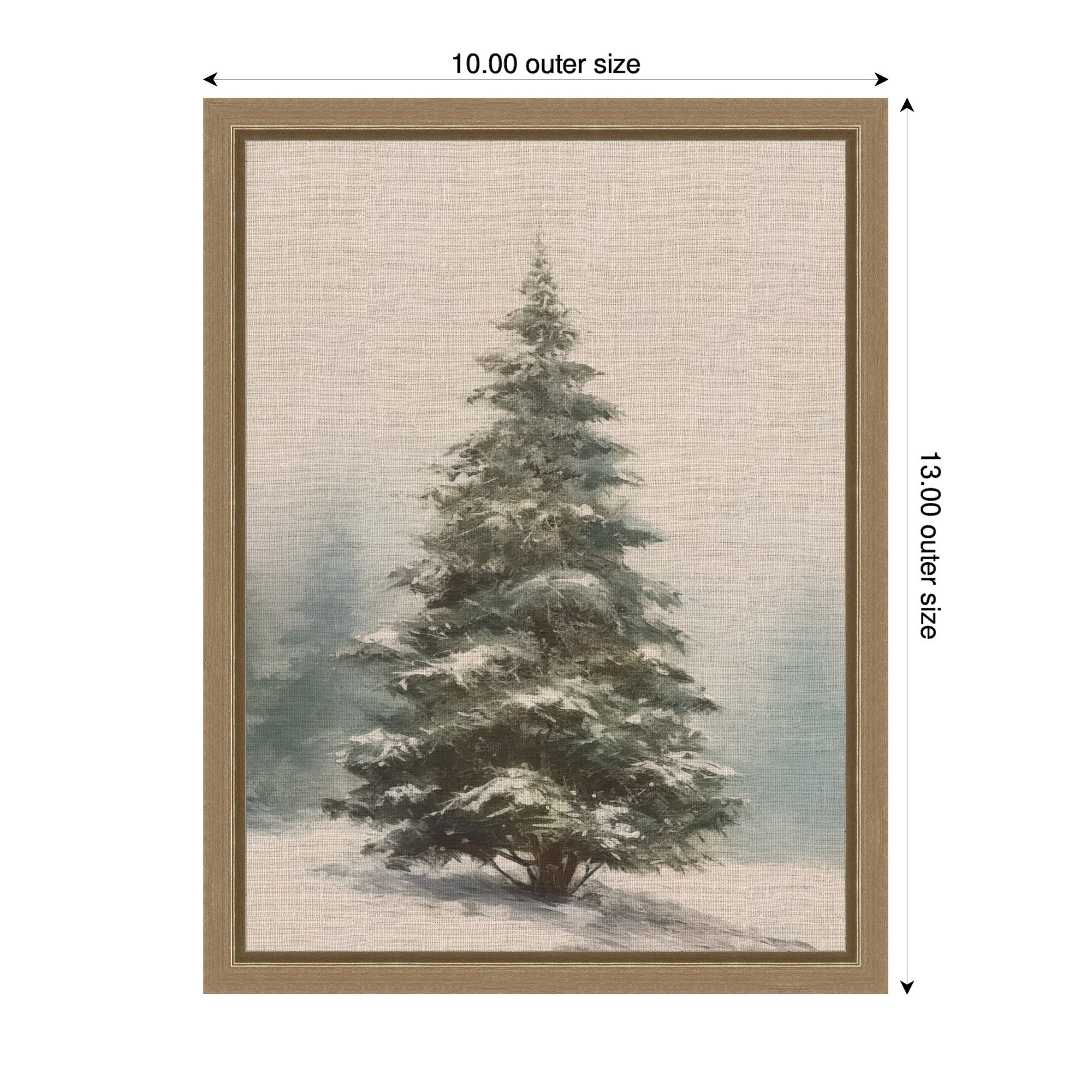 Framed Canvas Sylvie Dark Gold 10x13 2
