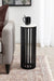 Drink Table White Black 9" Diameter 6