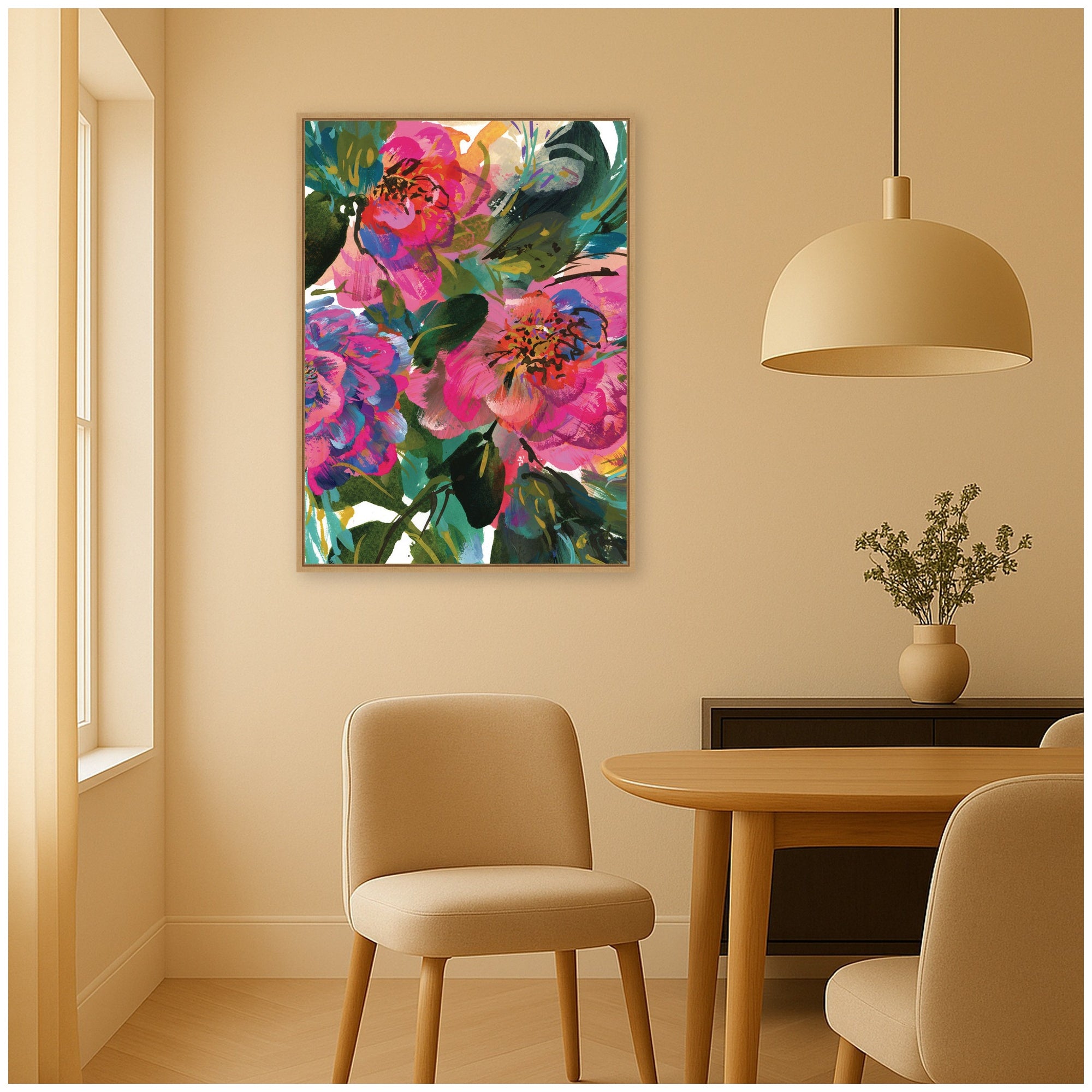 Framed Canvas 28x38 Sylvie Natural 6