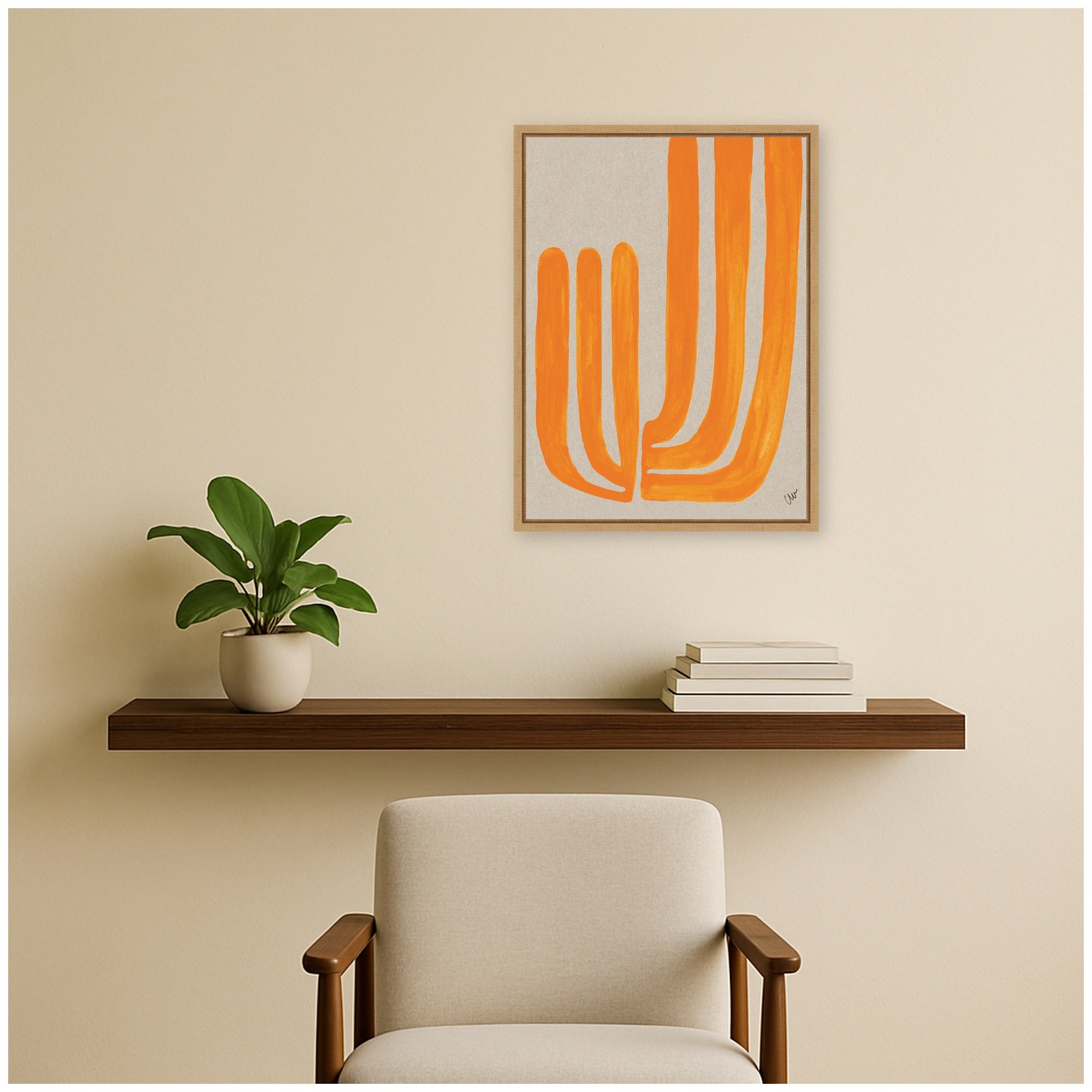 Framed Canvas 18x24 Sylvie Natural 6