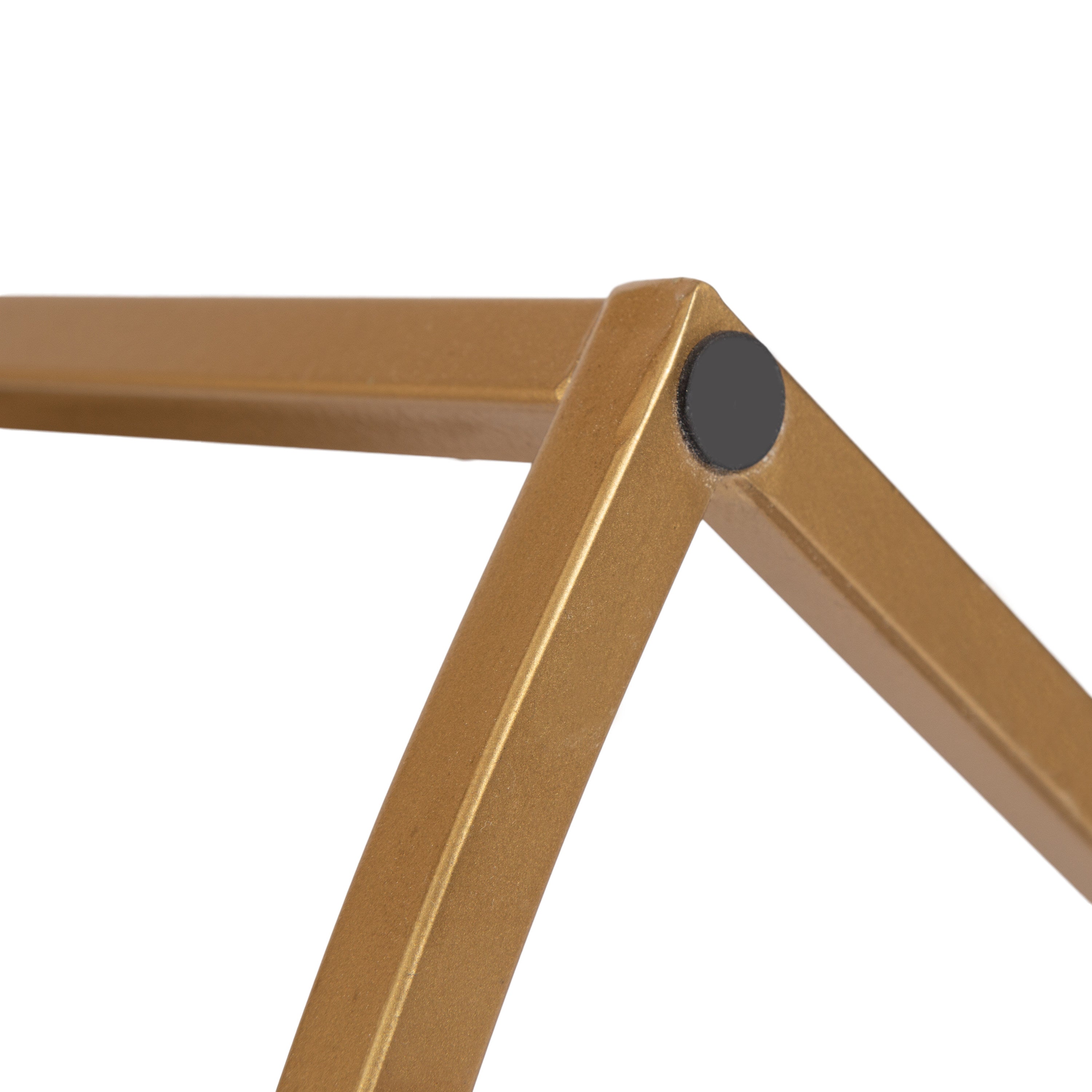 Console Table Walnut Brown Gold 28x14x30 6