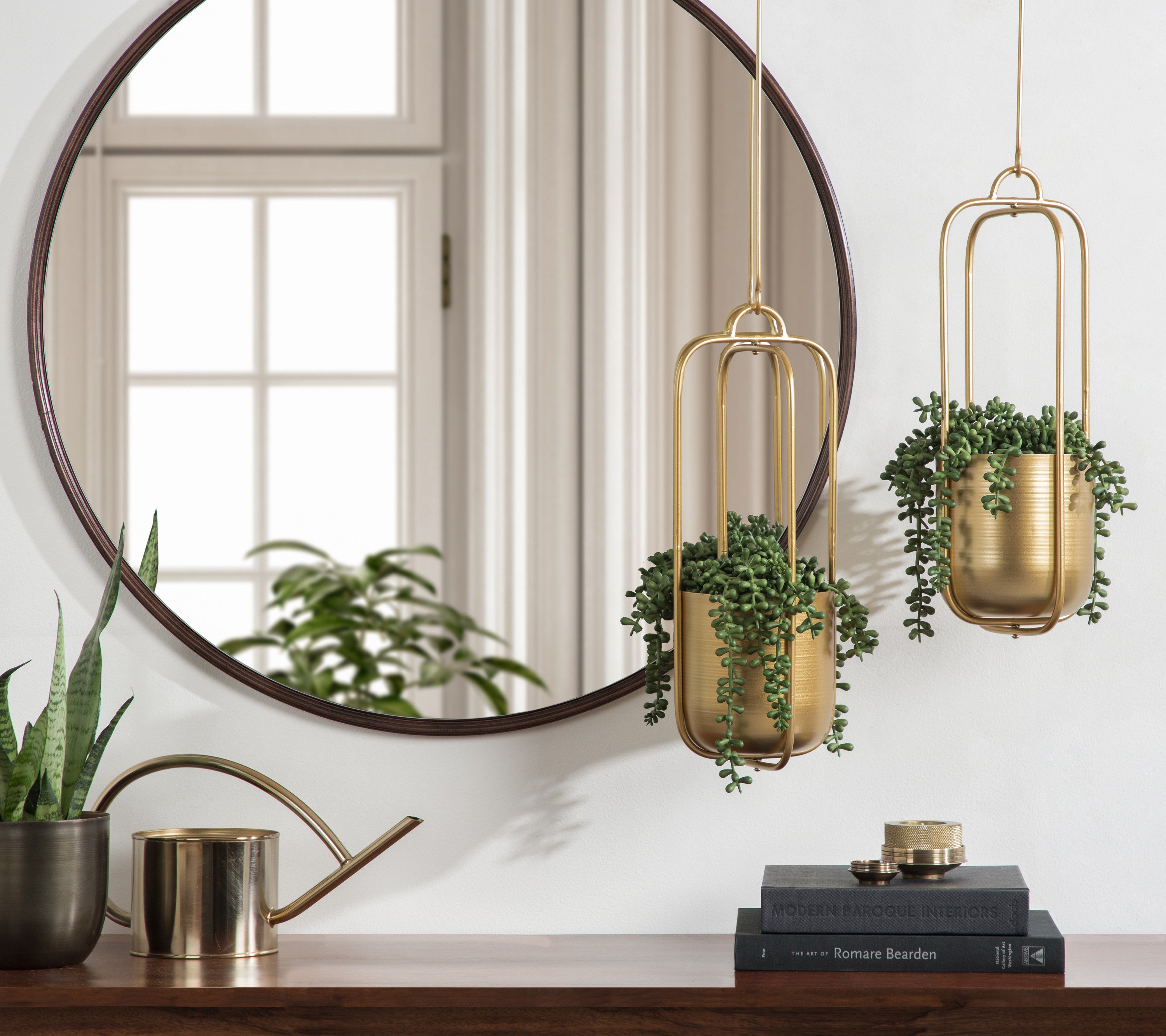 Nobrey Metal Hanging Planter Set