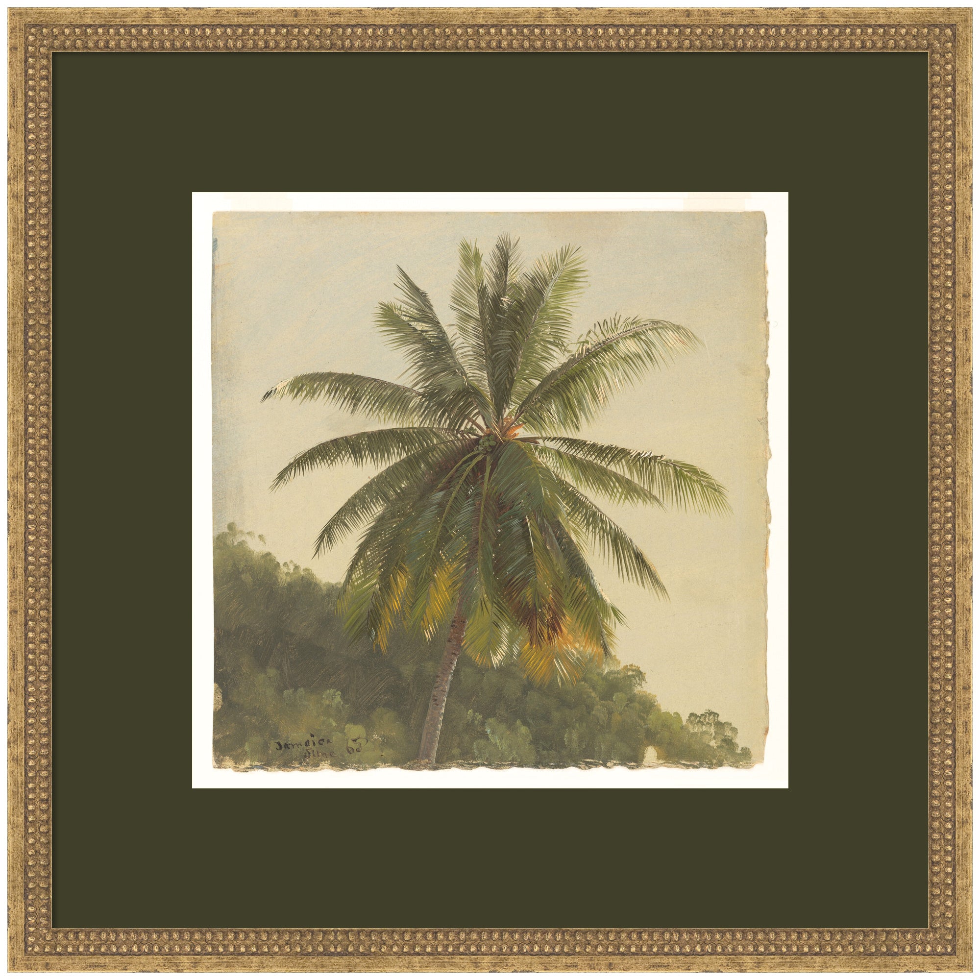 Framed Art 26x26 Castellan Gold 1