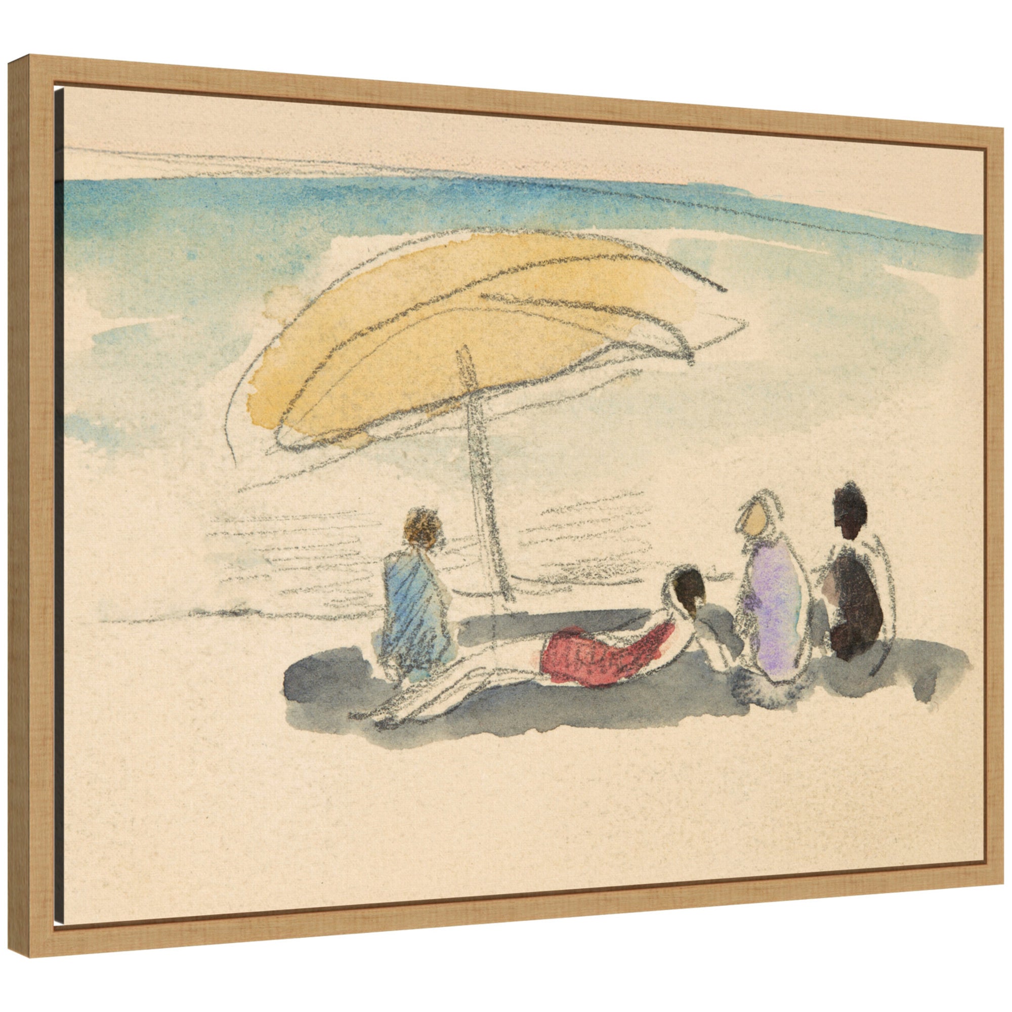 Framed Canvas 24x18 Sylvie Natural 1