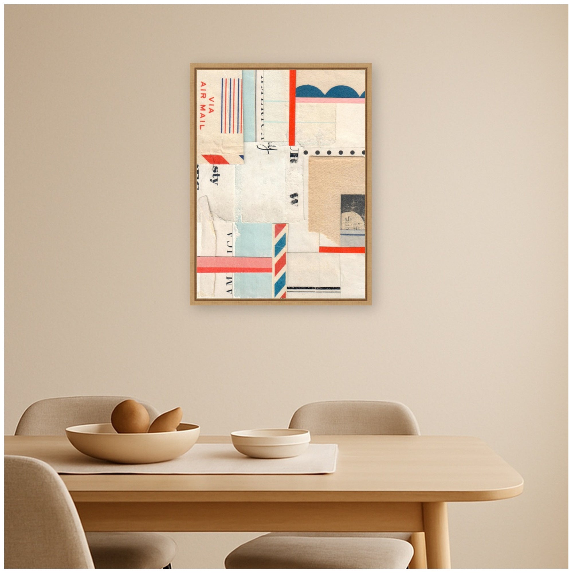 Framed Canvas Sylvie Natural 18x24 5