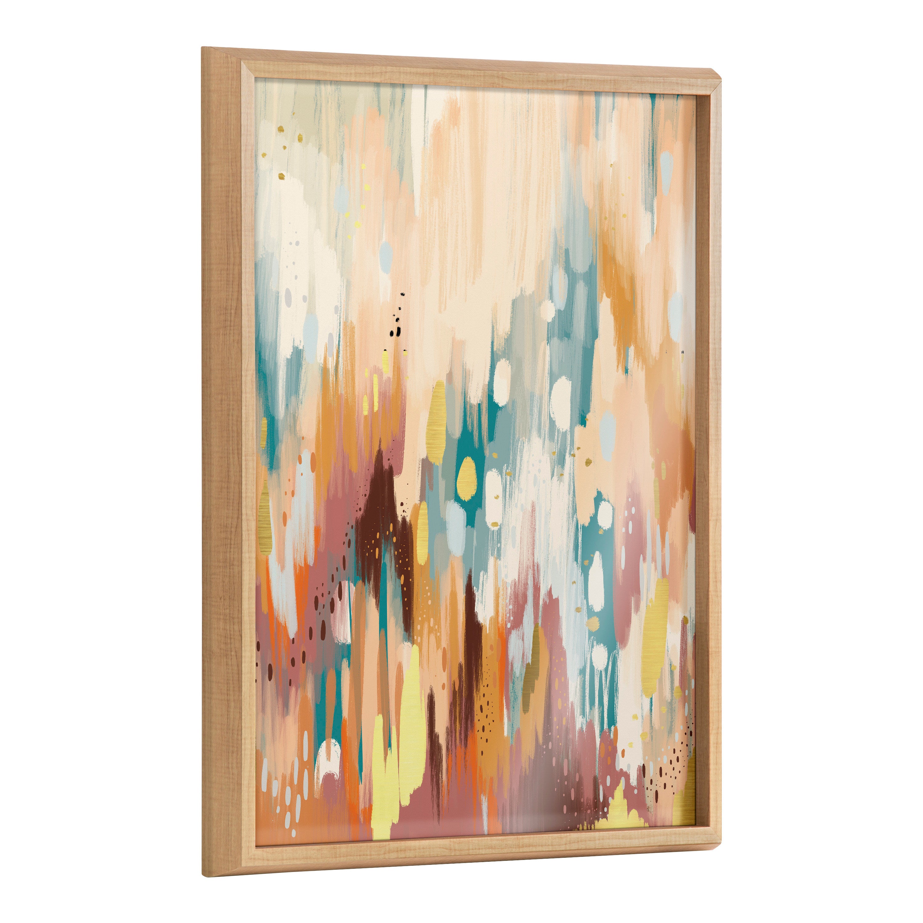 Blake Brushstroke 133 Framed Printed Glass by Jessi Raulet of Ettavee