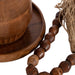 Decorative Accessory Set Walnut Brown 3 Piece 4