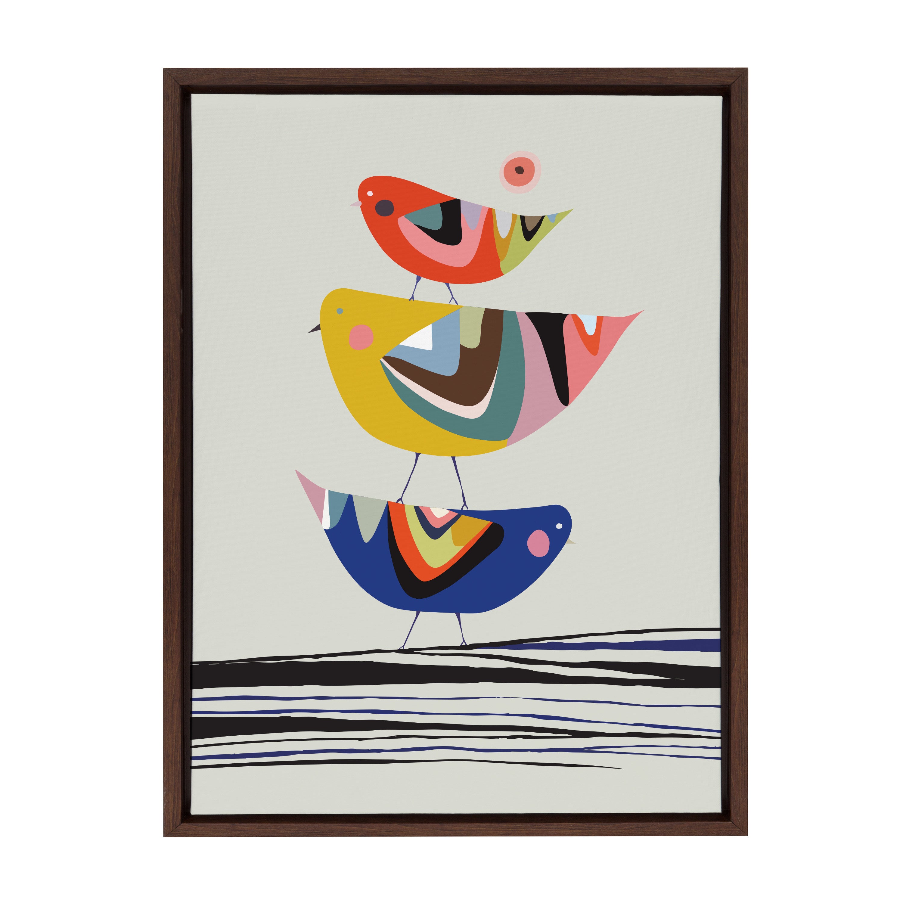 Framed Canvas Sylvie Walnut 18x24 2