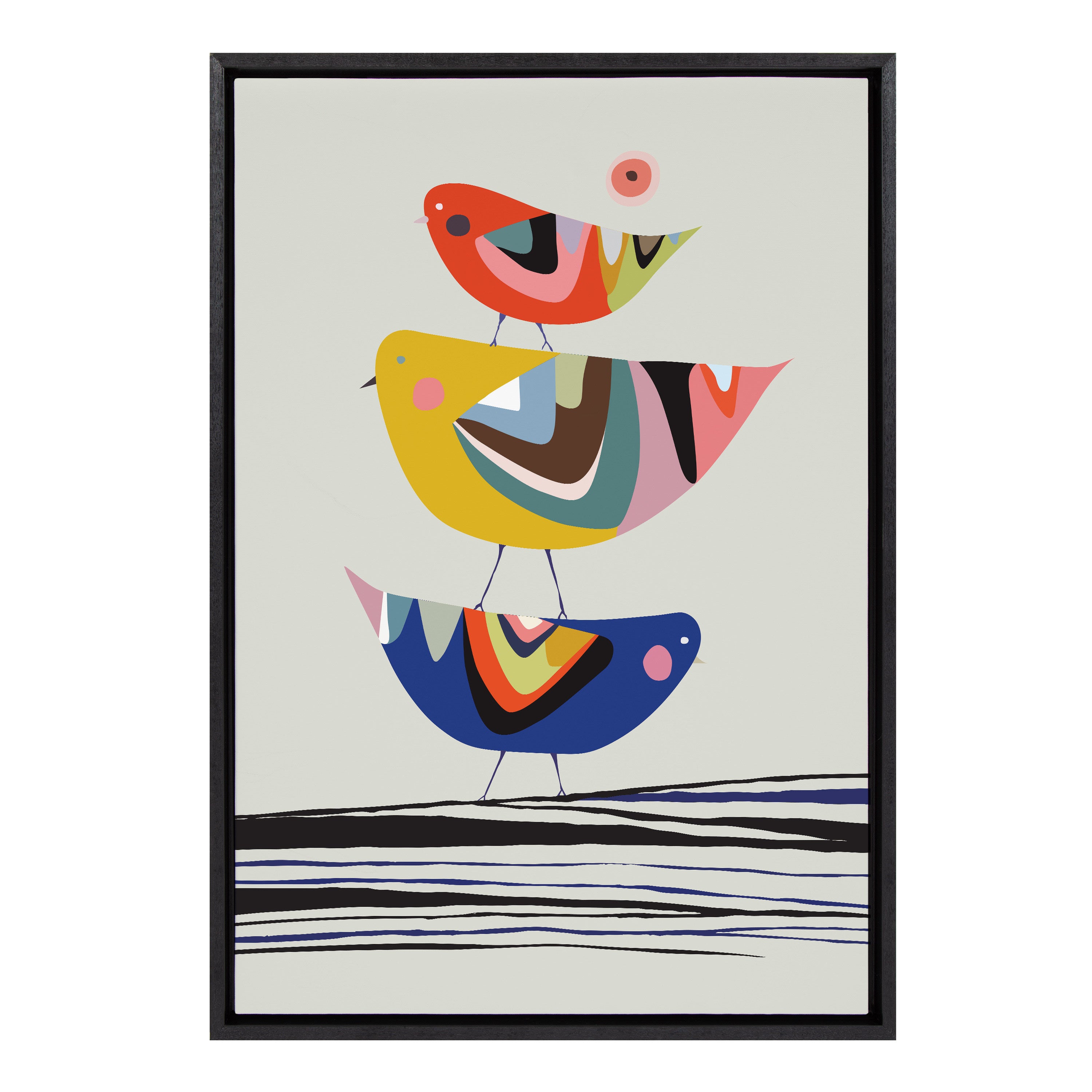 Framed Canvas Sylvie Black 23x33 2