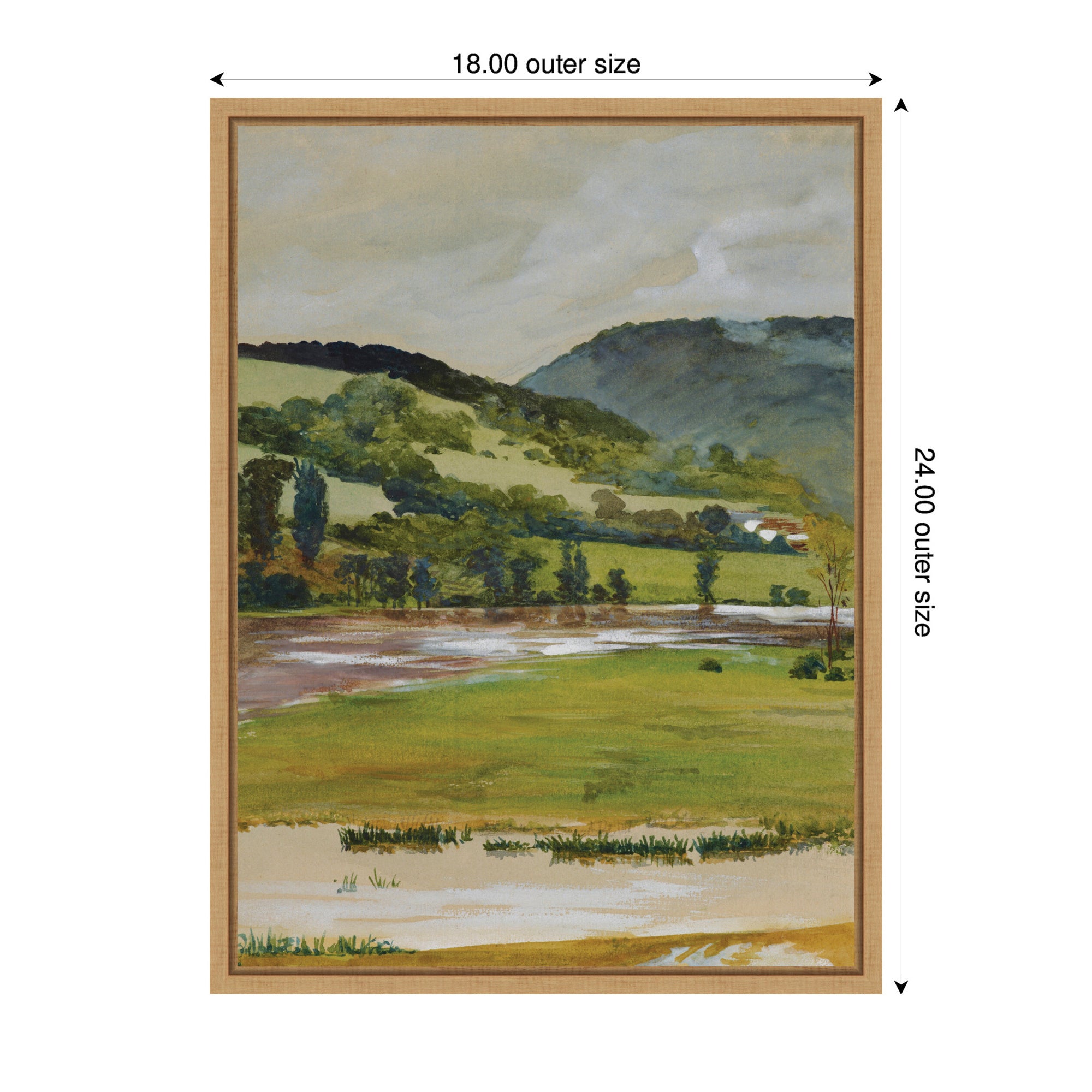 Framed Canvas 18x24 Sylvie Natural 2