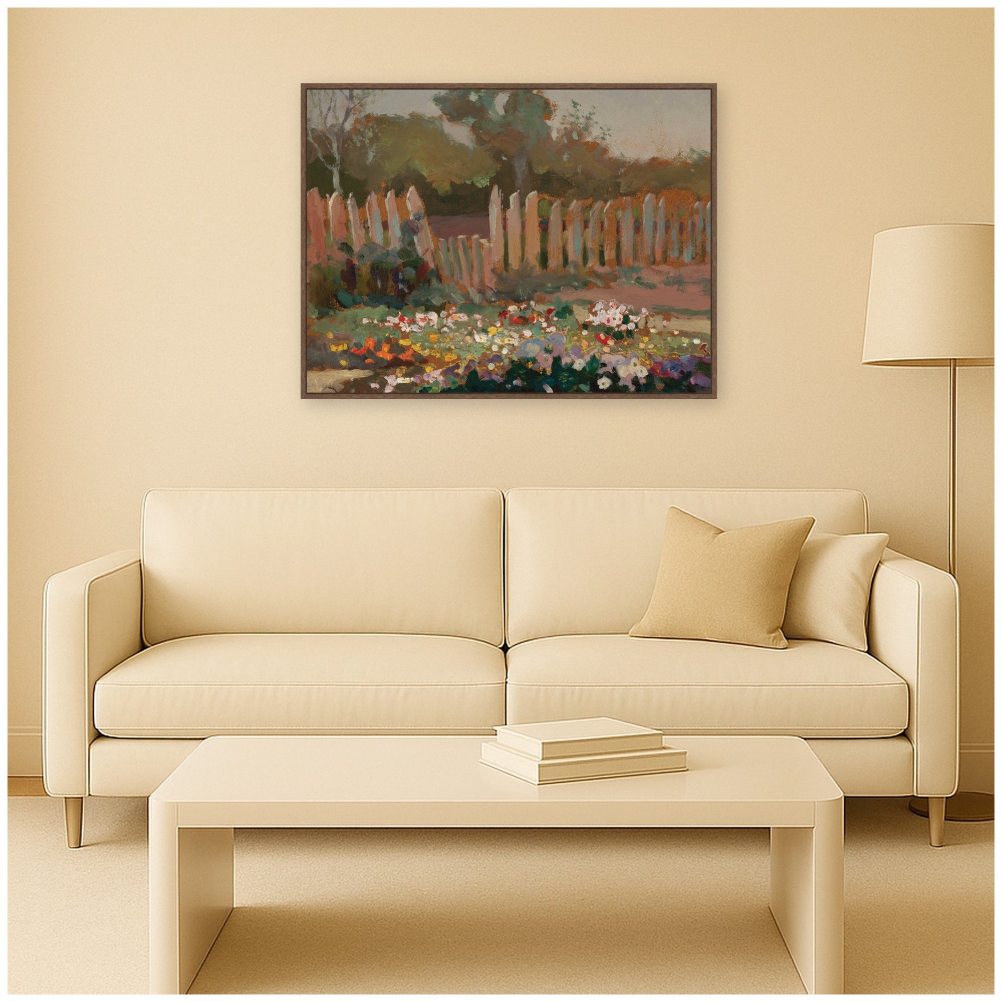 Framed Canvas 42x32 Sylvie Walnut 7