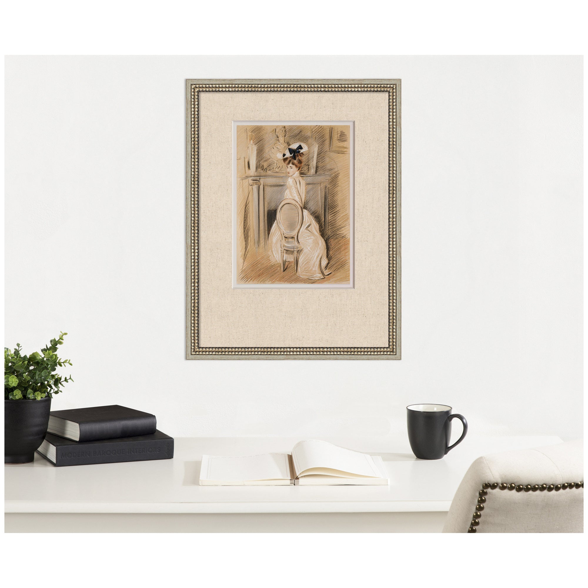 Framed Art 20x26 Castellan Silver 7