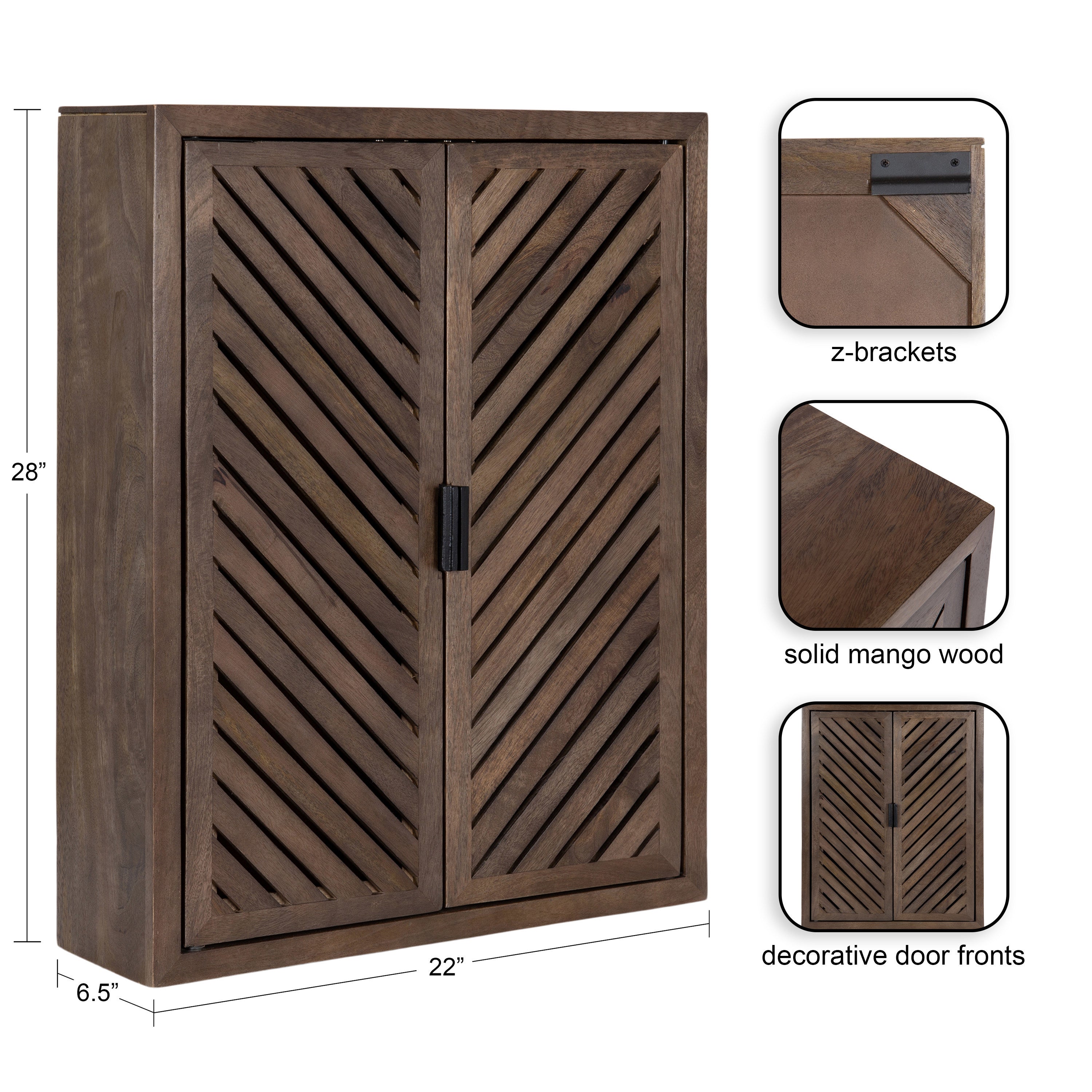 Cabinet Brown 22x7x28 2