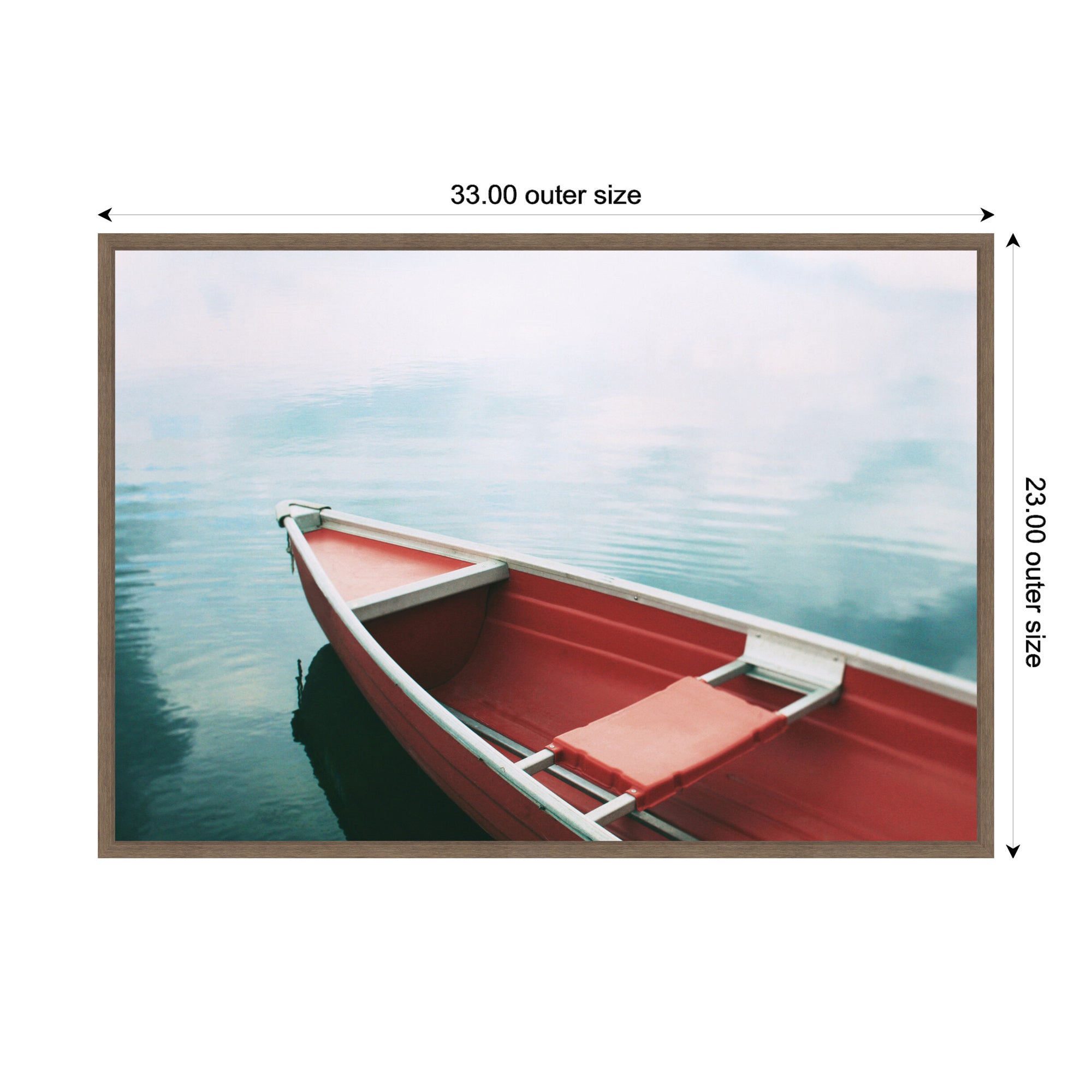 Framed Canvas 33 x 23 Sylvie Walnut 2