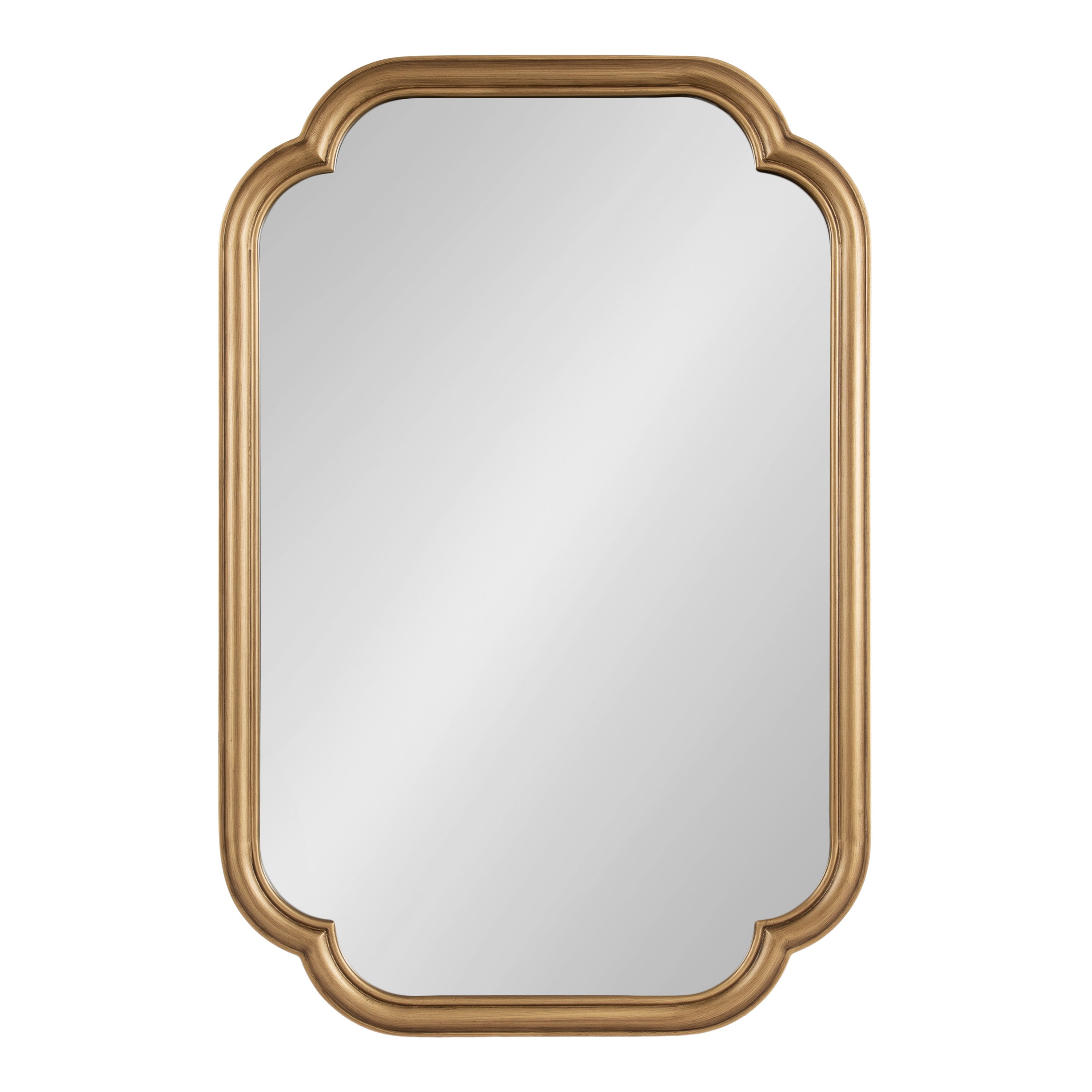 Scallop Mirror Gold 24x36 5