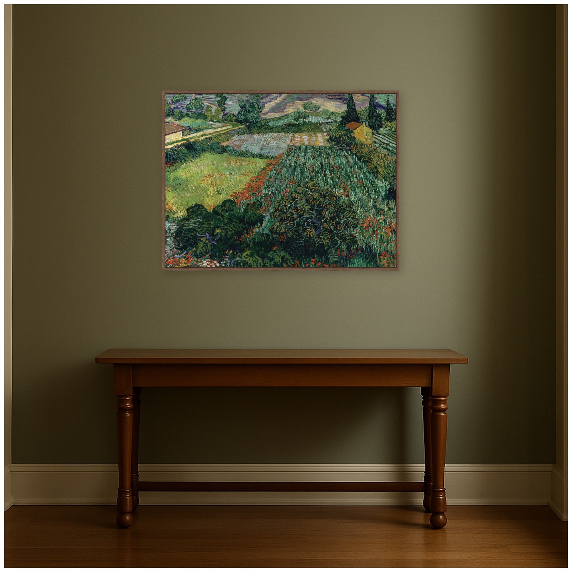 Framed Canvas 42x32 Sylvie Walnut 7